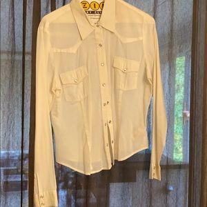 White/ translucent blouse